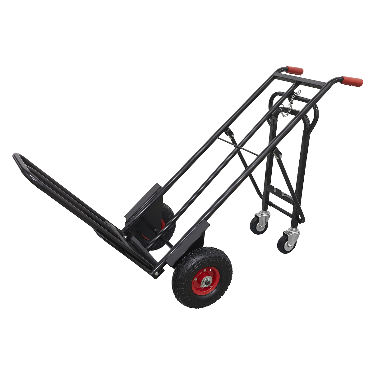 Premier CST989HD Premier Heavy-Duty 3-in-1 Sack Truck with PU Tyres 300kg Capacity