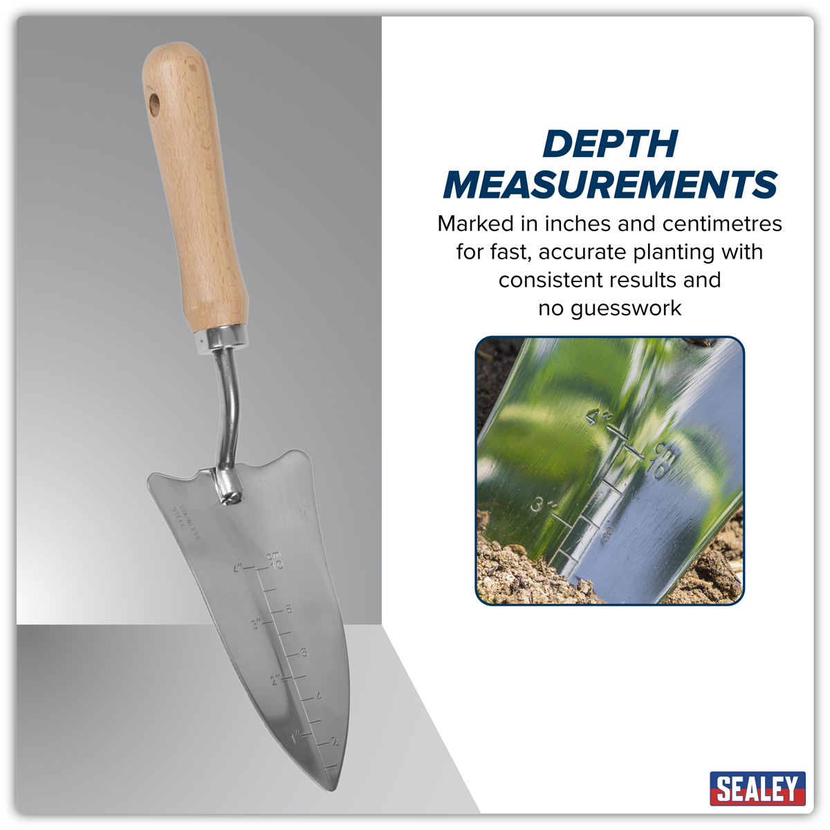 Premier GTWH004 Premier Slim Head Trowel with Ash Handle & Stainless Steel Blade