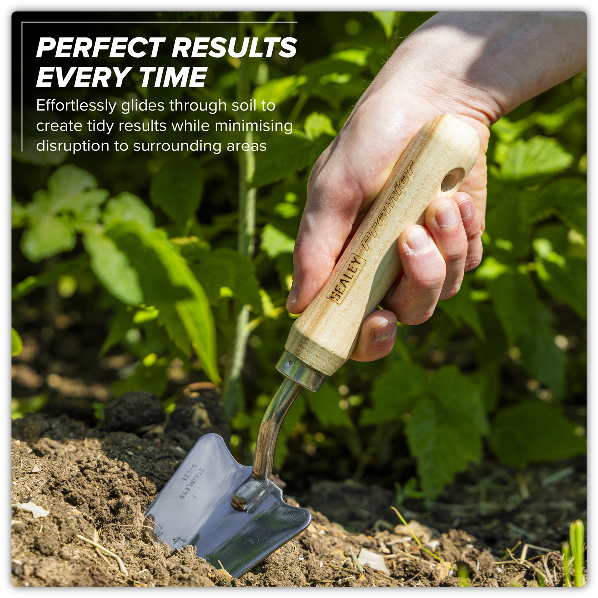 Premier GTWH004 Premier Slim Head Trowel with Ash Handle & Stainless Steel Blade