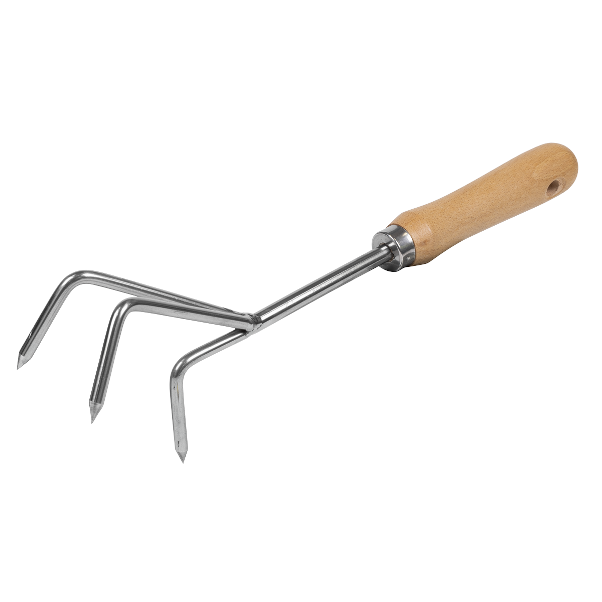 Premier GTWH005 Premier Cultivator with Short Ash Handle & Stainless Steel Tines