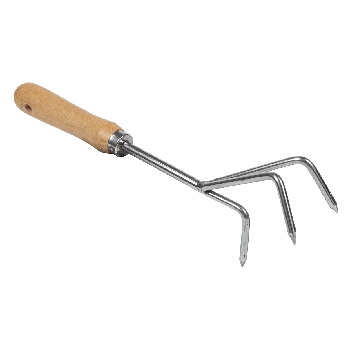 Premier GTWH005 Premier Cultivator with Short Ash Handle & Stainless Steel Tines