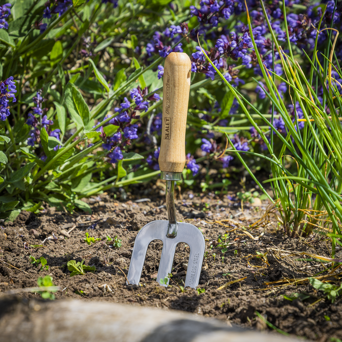 Premier GTWH007 Premier Garden Hand Fork with Ash Handle & Stainless Steel Tines