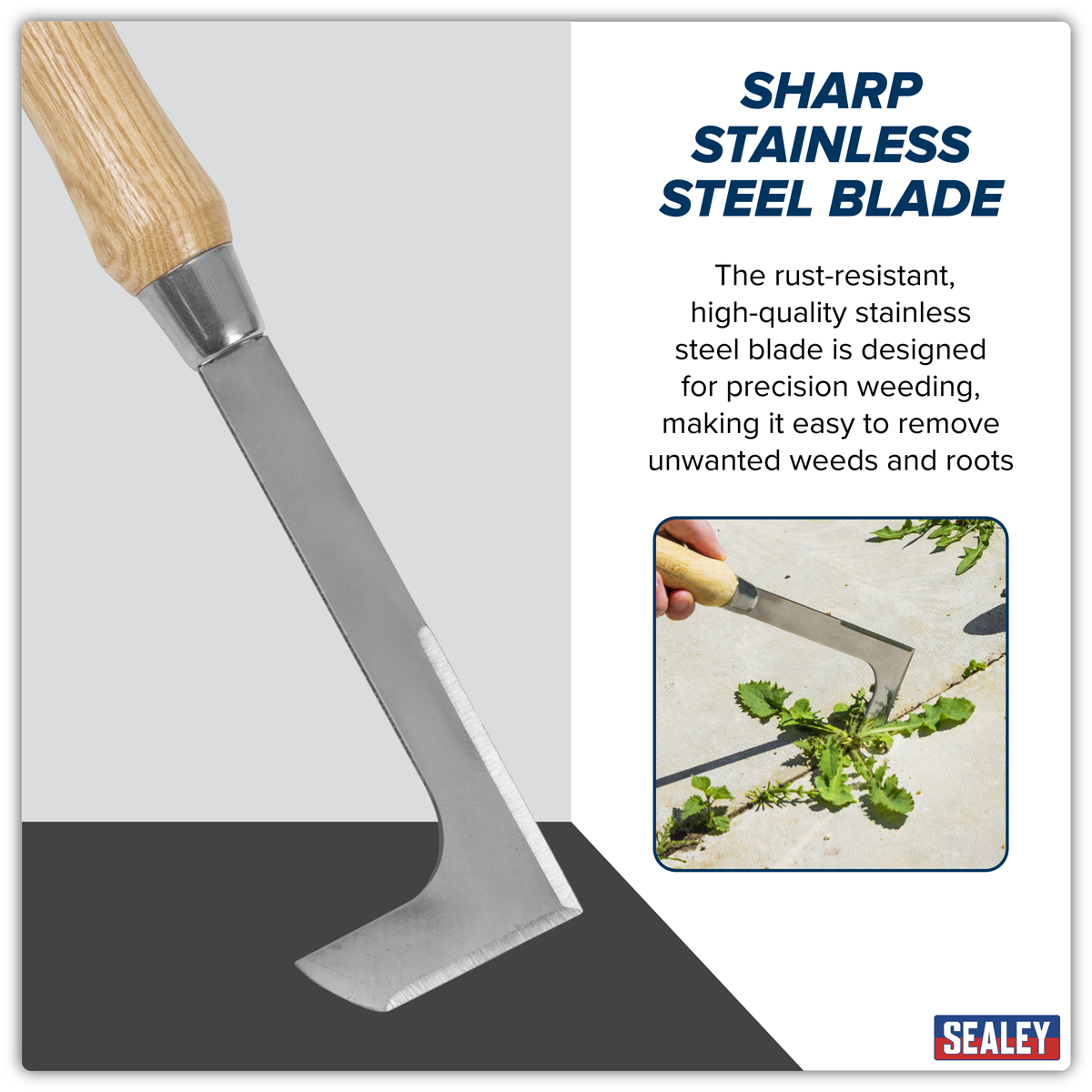 Premier GTWH009 Premier Weeding Knife with Ash Handle & Stainless Steel Blade