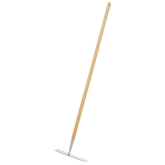 Premier GTWH011 Premier Garden Rake with Long Ash Handle & Stainless Steel Tines