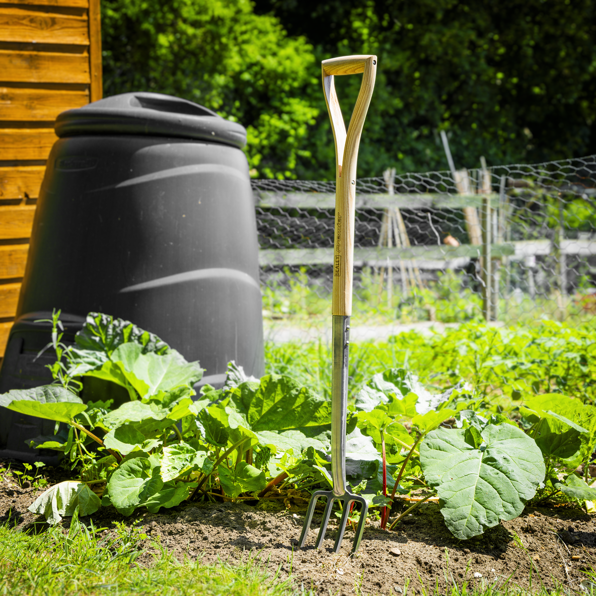 Premier GTWH016 Premier Digging Fork with Ash Handle & Stainless Steel Tines