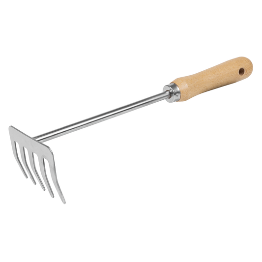 Premier GTWH020 Premier Garden Hand Rake with Short Ash Handle & Stainless Steel Tines