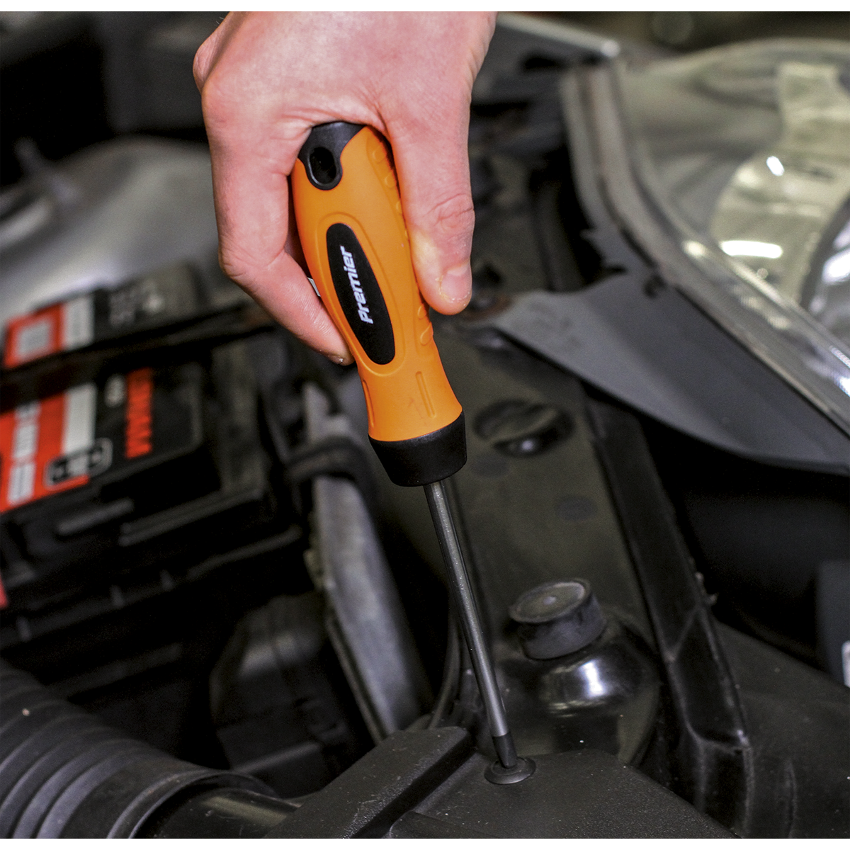 Premier HV003 Premier Screwdriver Set 8pc - Hi-Vis Orange