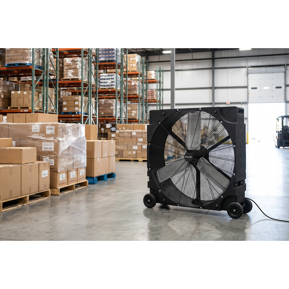 Premier HVD36PM Premier 36" Industrial High Velocity Rotomould Drum Fan 3-Speed 230V