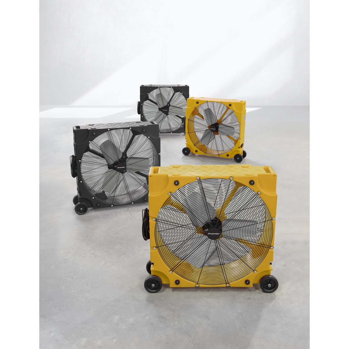 Premier HVD36PM Premier 36" Industrial High Velocity Rotomould Drum Fan 3-Speed 230V