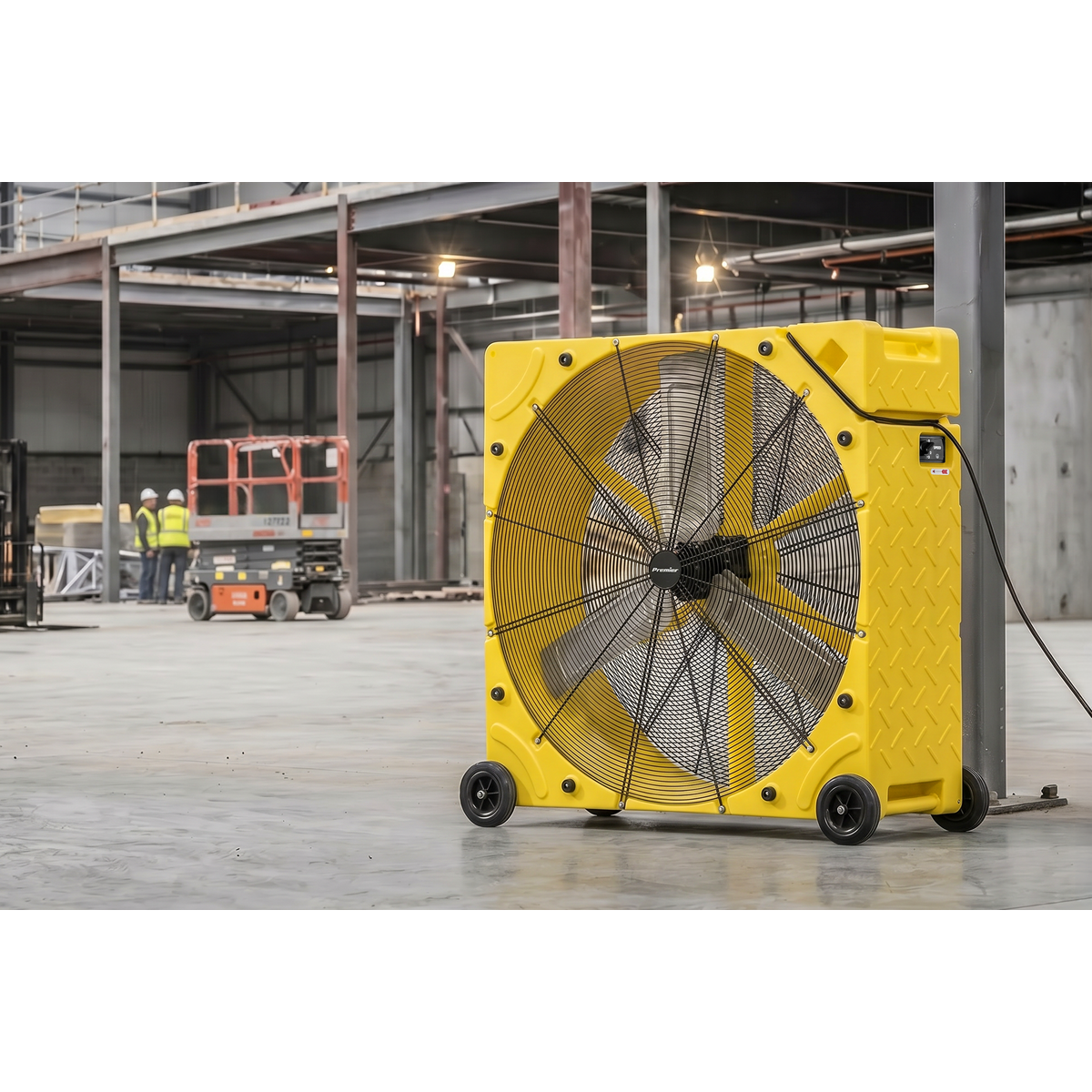 Premier HVD42110VPM Premier 42" Industrial High Velocity Rotomould Drum Fan 3-Speed 110V