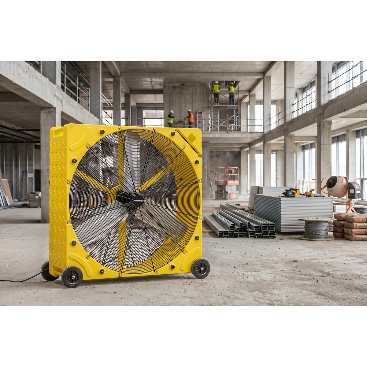 Premier HVD42110VPM Premier 42" Industrial High Velocity Rotomould Drum Fan 3-Speed 110V