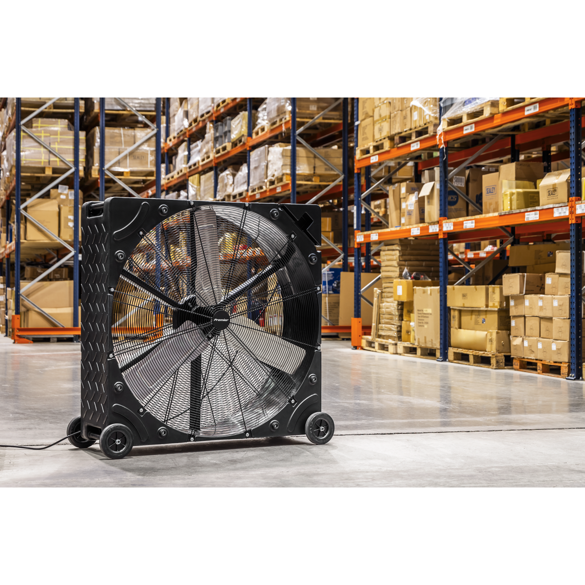 Premier HVD42PM Premier 42" Industrial High Velocity Rotomould Drum Fan 3-Speed 230V
