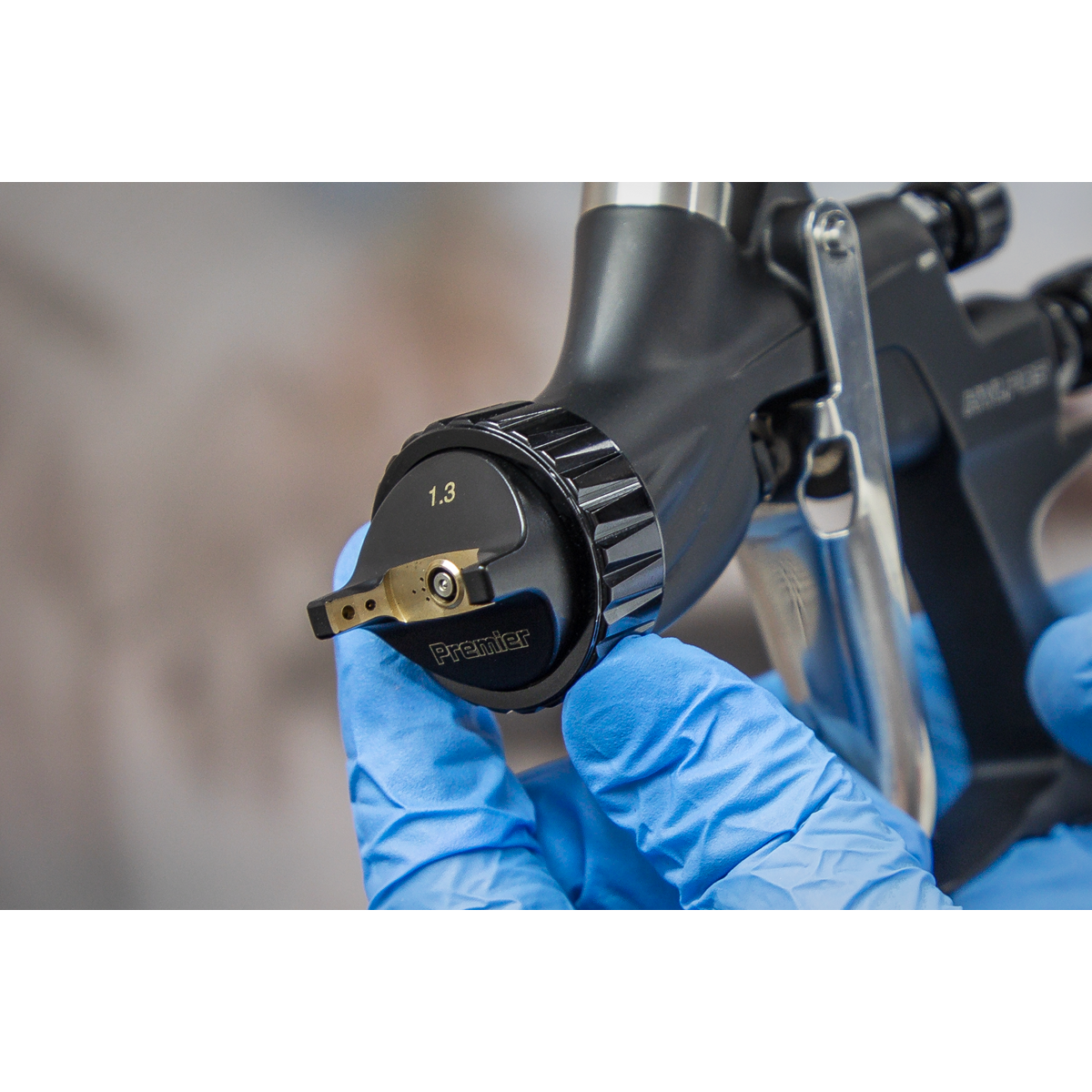 Premier HVLP05 Premier Professional HVLP Gravity Feed Spray Gun 1.3mm Set-Up