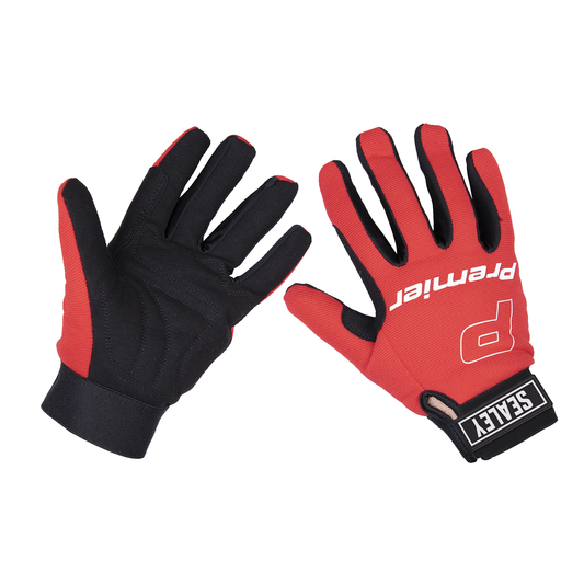 Premier MG796L Premier Mechanic's Gloves Padded Palm - Large Pair