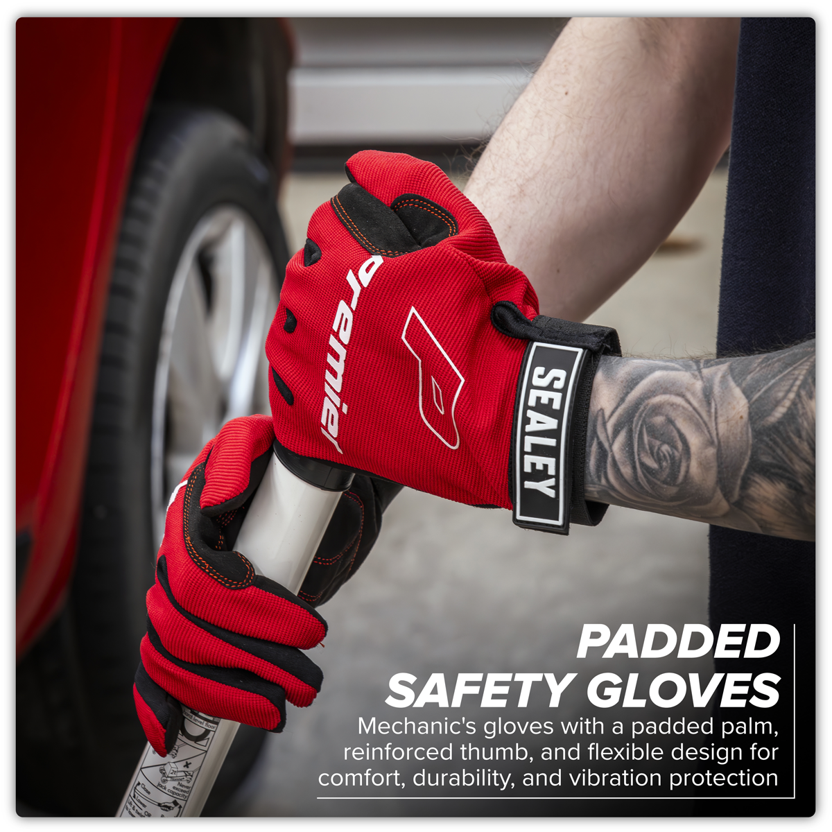 Premier MG796XL Premier Mechanic's Gloves Padded Palm - Extra-Large Pair