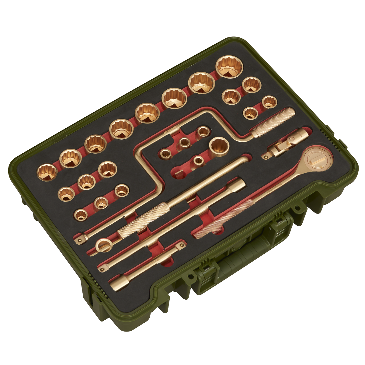 Premier NS039 Premier Non-Sparking Socket Set 1/2"Sq Drive 31pc