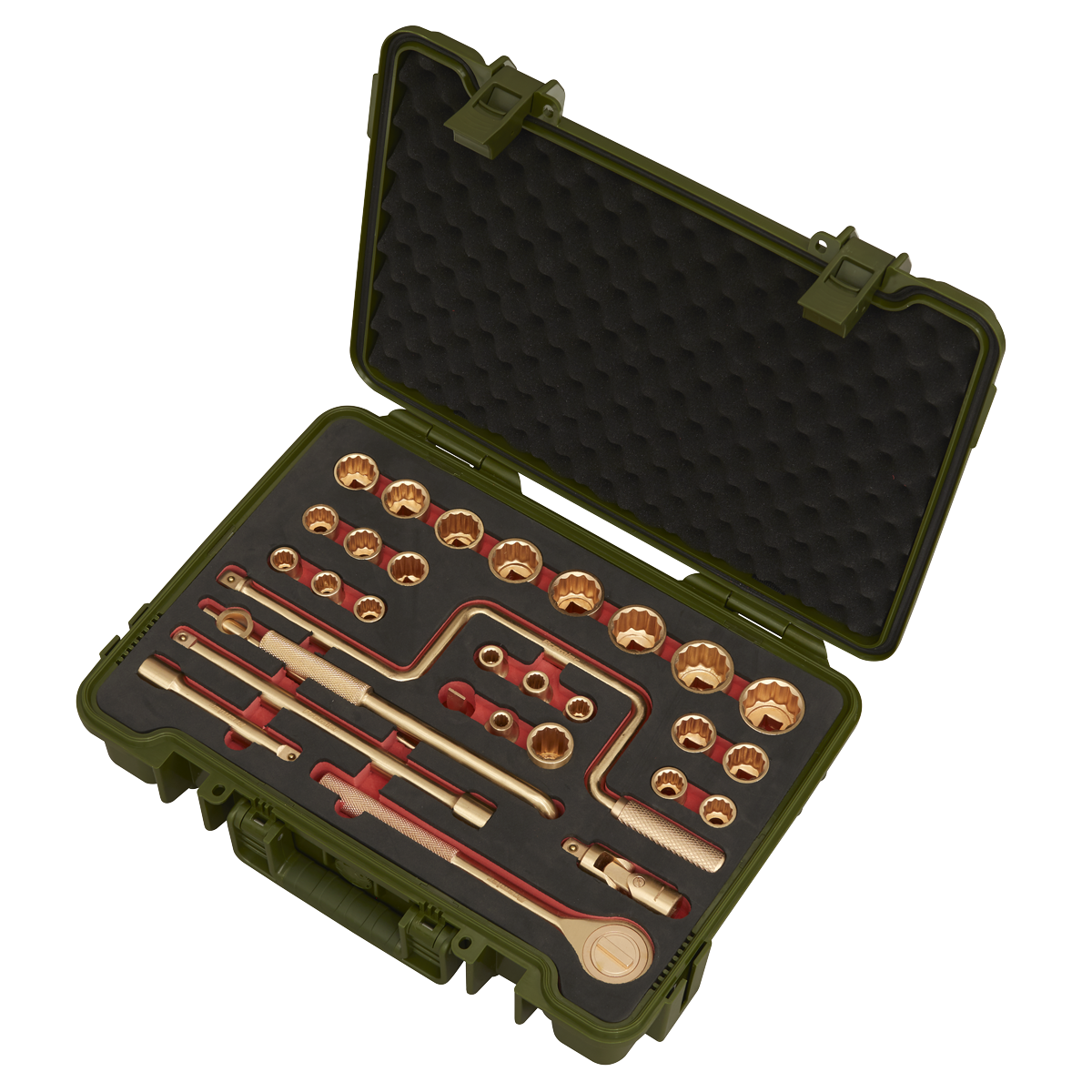 Premier NS039 Premier Non-Sparking Socket Set 1/2"Sq Drive 31pc