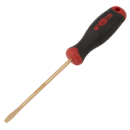 Premier NS093 Screwdriver Slotted 4 x 100mm - Non-Sparking