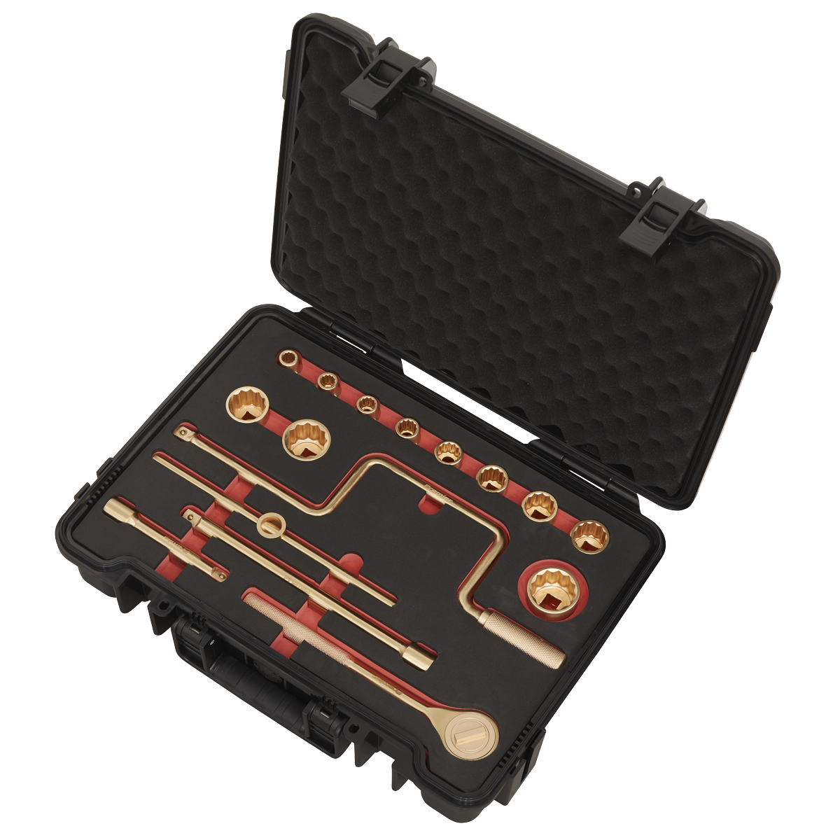 Premier NS124 Premier Non-Sparking Socket Set 1/2"Sq Drive 17pc