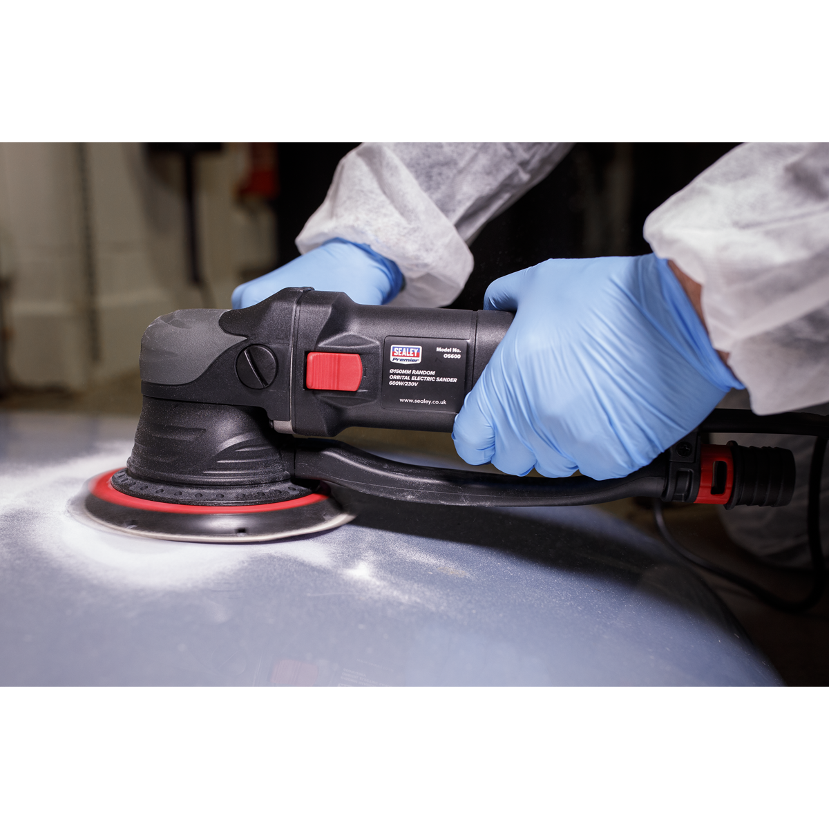 Premier OS600 Premier 150mm Dual Action Variable Speed Electric Sander 600W/230V