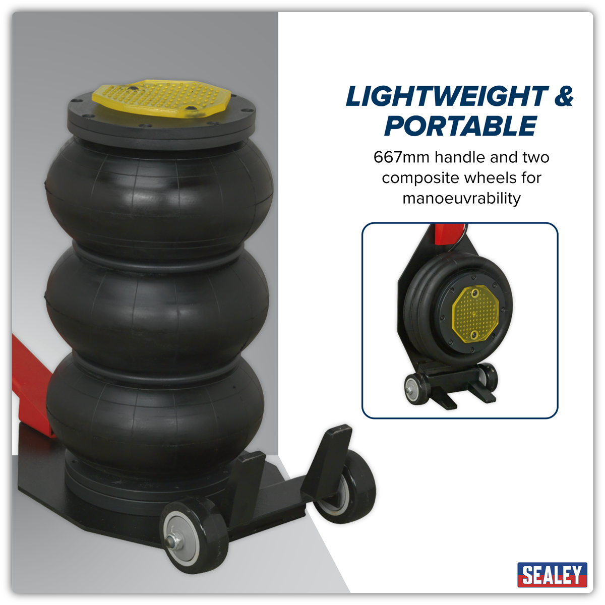 Premier PAFJ3 Premier Air Operated Long Handle Fast 3-Stage Jack 3 Tonne