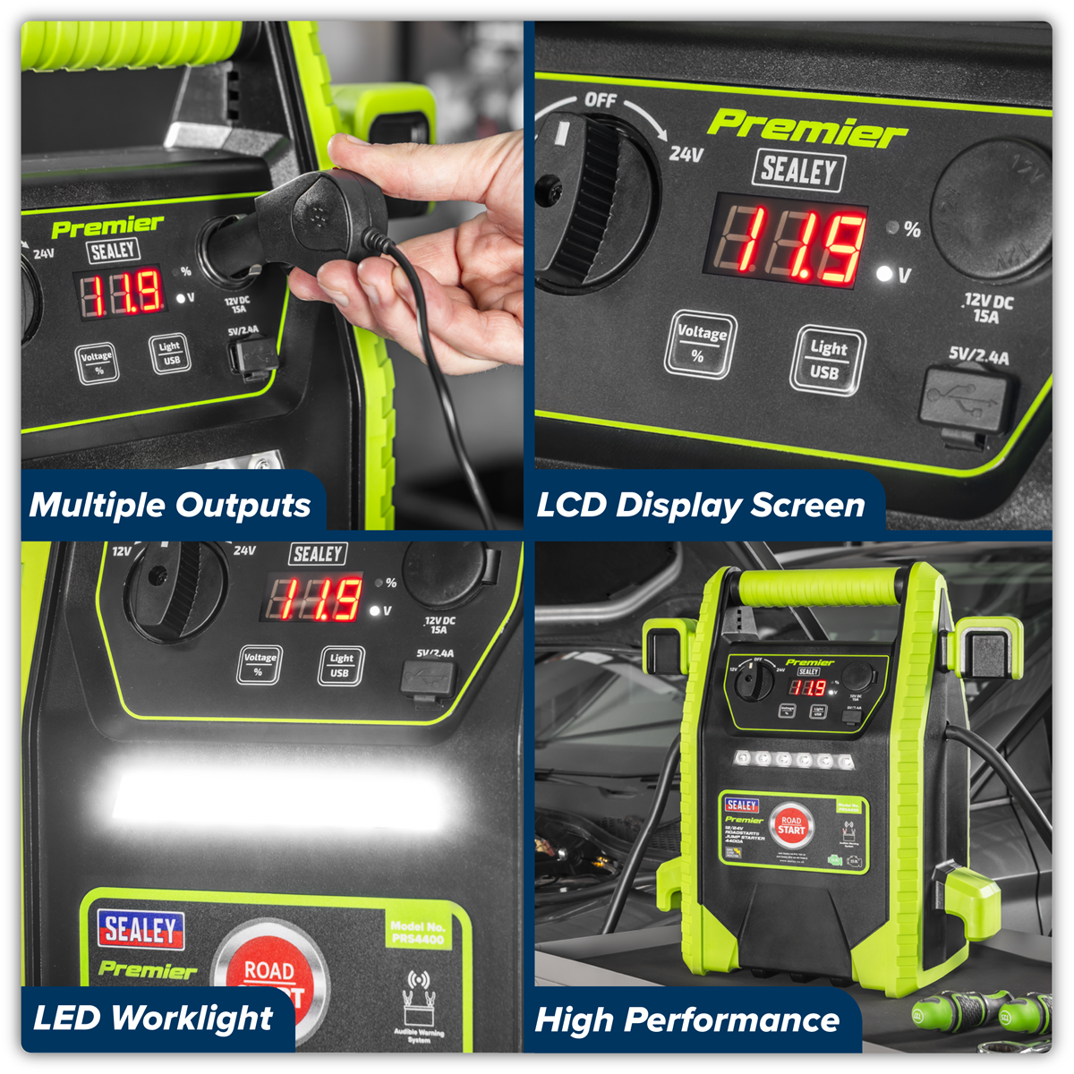 Premier PRS4400 Premier 12/24V RoadStart® Jump Starter 4400A Peak Amps