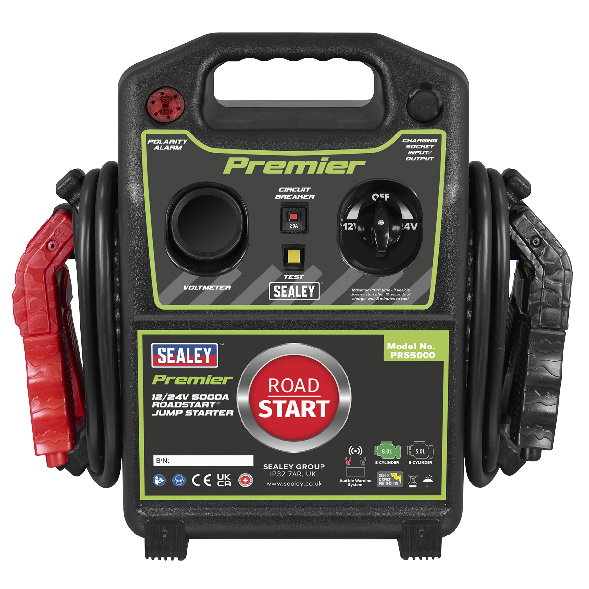 Premier PRS5000 12/24V Premier RoadStart® Jump Starter 5000A