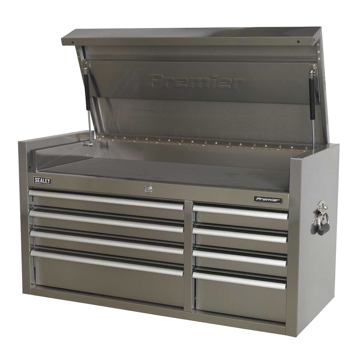 Premier PTB104008SS Premier™ Heavy-Duty Extra-Wide Topchest 8 Drawer 1055mm - Stainless Steel