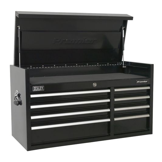 Premier PTB104008 Premier™ Heavy-Duty Extra-Wide Topchest 8 Drawer 1040mm - Black