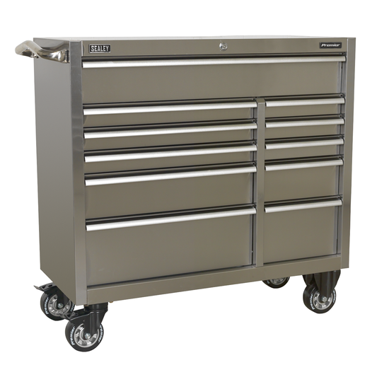 Premier PTB105511SS Premier™ Heavy-Duty Extra-Wide Rollcab 11 Drawer 1055mm - Stainless Steel