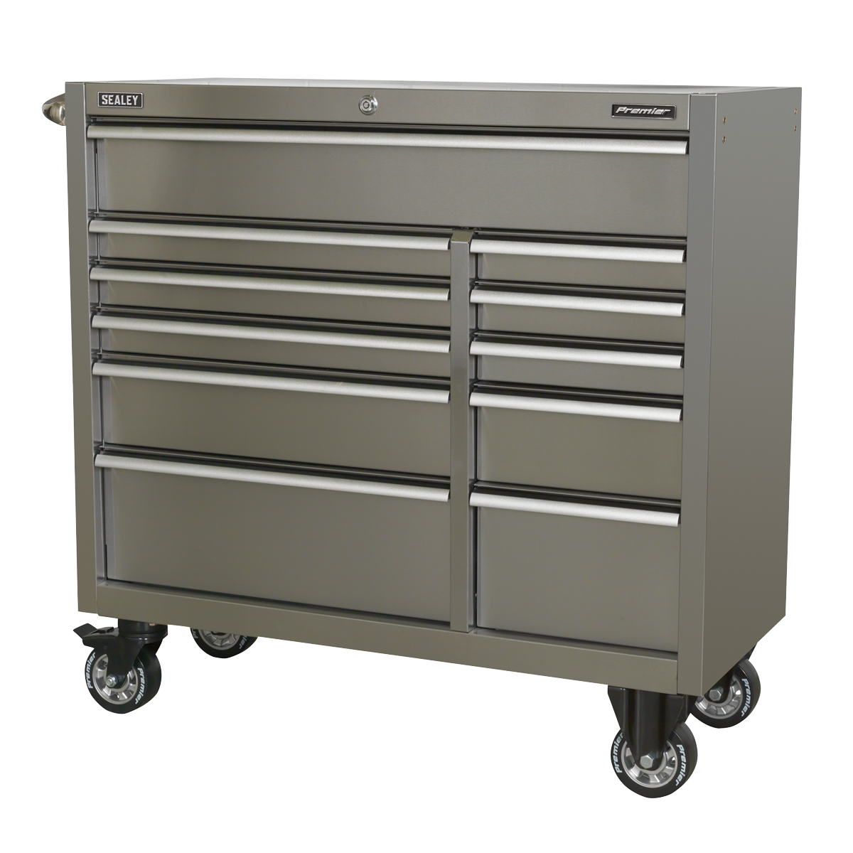 Premier PTB105511SS Premier™ Heavy-Duty Extra-Wide Rollcab 11 Drawer 1055mm - Stainless Steel