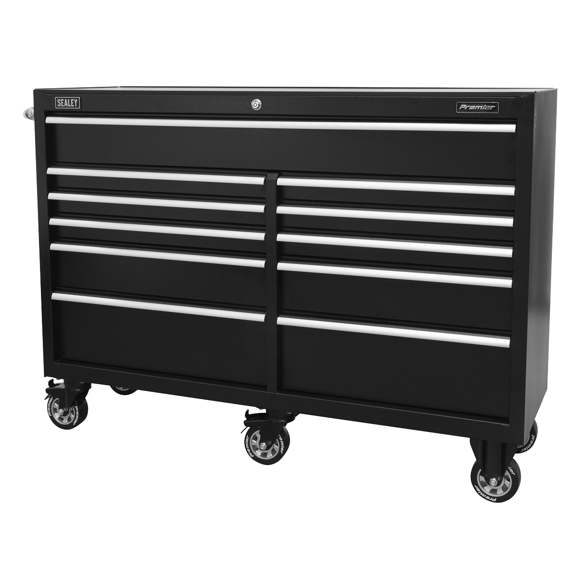 Premier PTB143011 Premier™ Heavy-Duty Extra-Wide Rollcab 11 Drawer 1430mm - Black