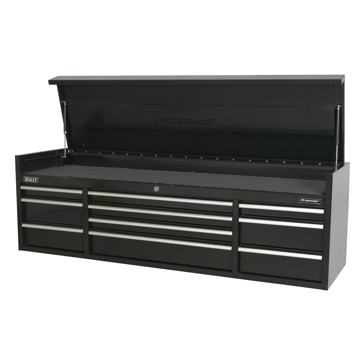 Premier PTB181510 Premier™ Heavy-Duty Extra-Wide Topchest 10 Drawer 1830mm - Black
