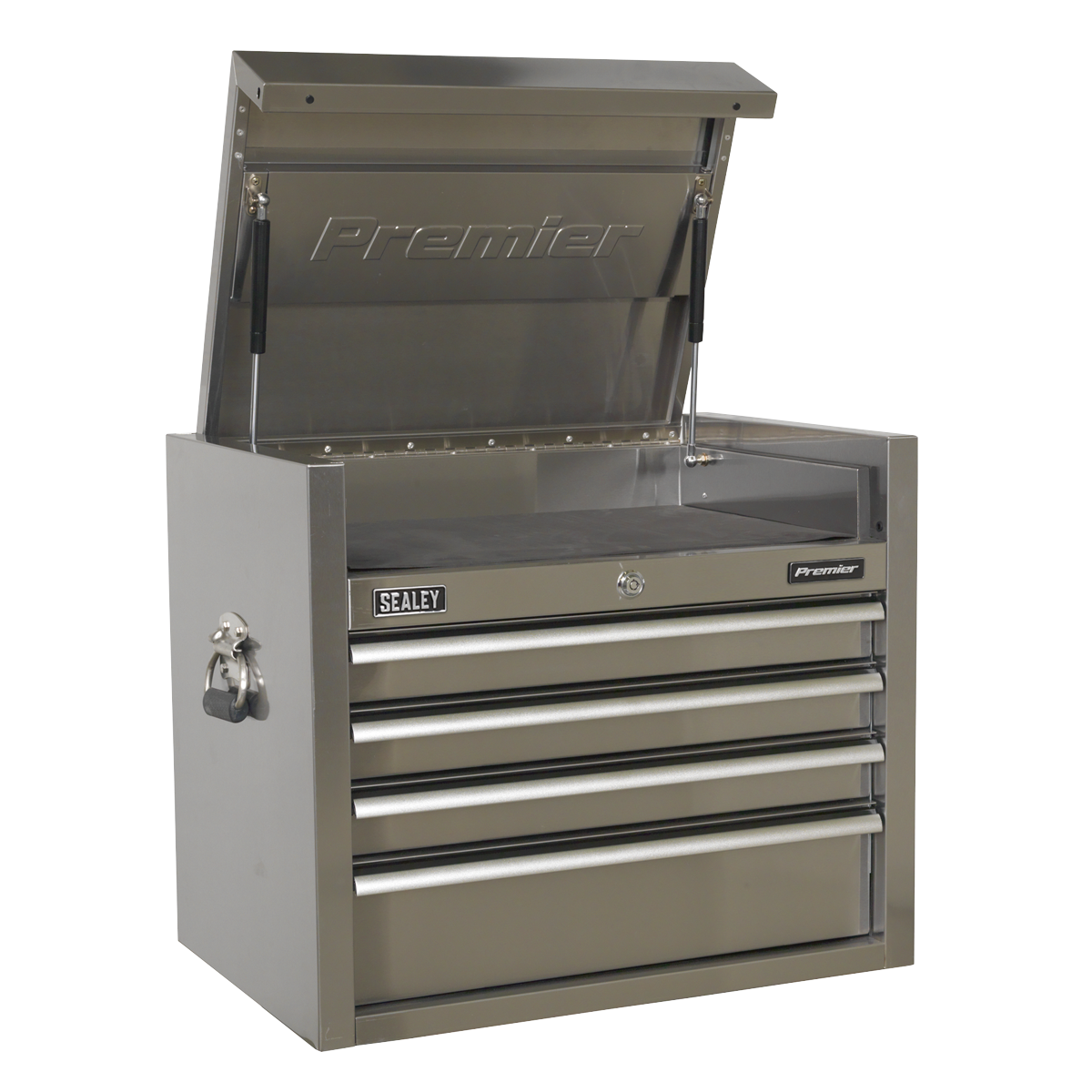 Premier PTB66004SS Premier™ Heavy-Duty Topchest 4 Drawer 675mm - Stainless Steel