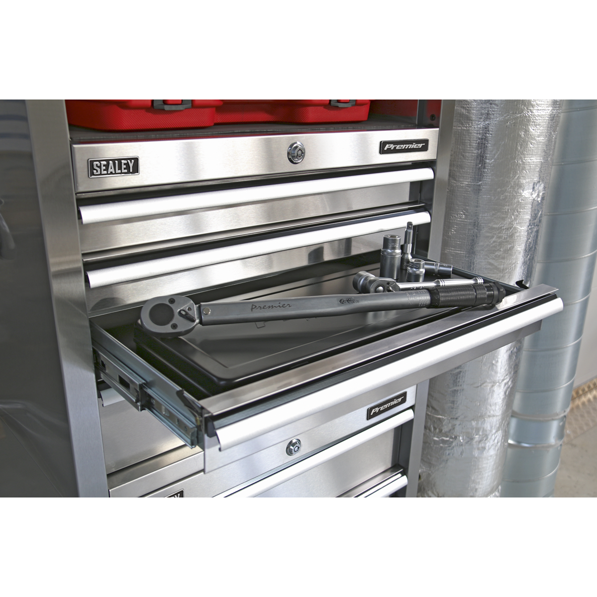 Premier PTB66004SS Premier™ Heavy-Duty Topchest 4 Drawer 675mm - Stainless Steel