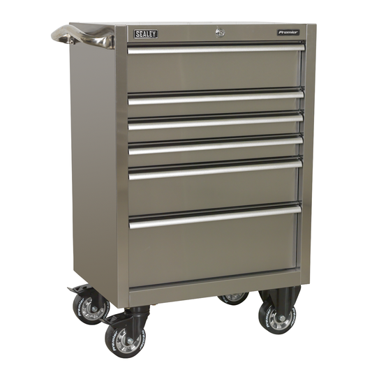 Premier PTB67506SS Premier™ Heavy-Duty Rollcab 6 Drawer 675mm - Stainless Steel