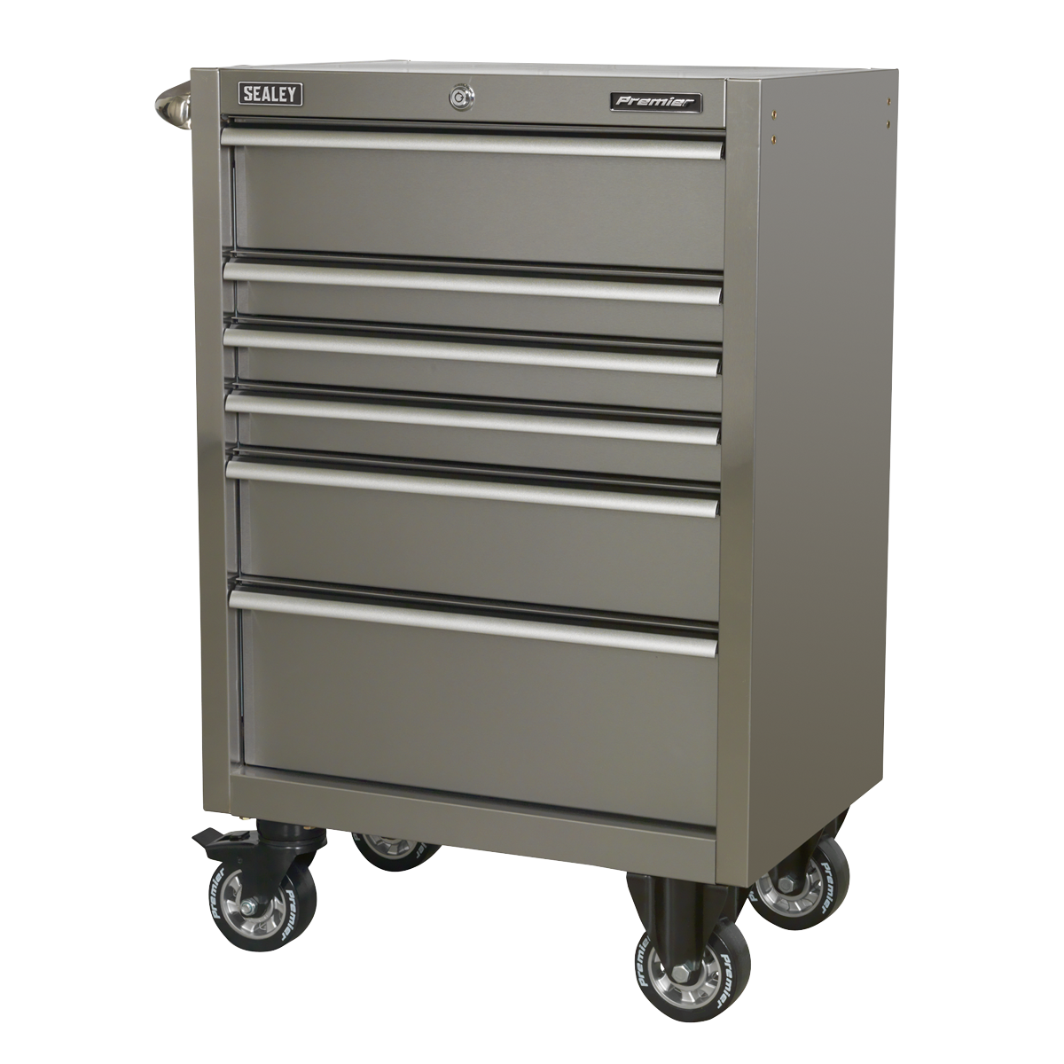 Premier PTB67506SS Premier™ Heavy-Duty Rollcab 6 Drawer 675mm - Stainless Steel