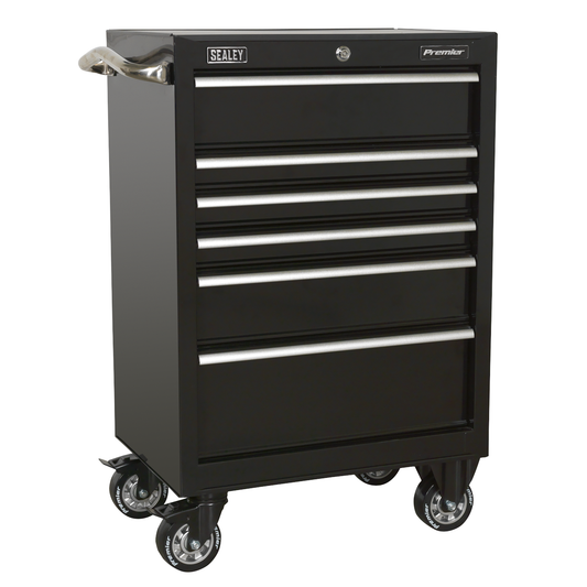 Premier PTB67506 Premier™ Heavy-Duty Rollcab 6 Drawer 675mm - Black