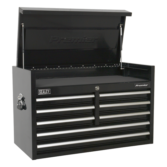 Premier PTB91508 Premier™ Heavy-Duty Topchest 915mm 8 Drawer - Black