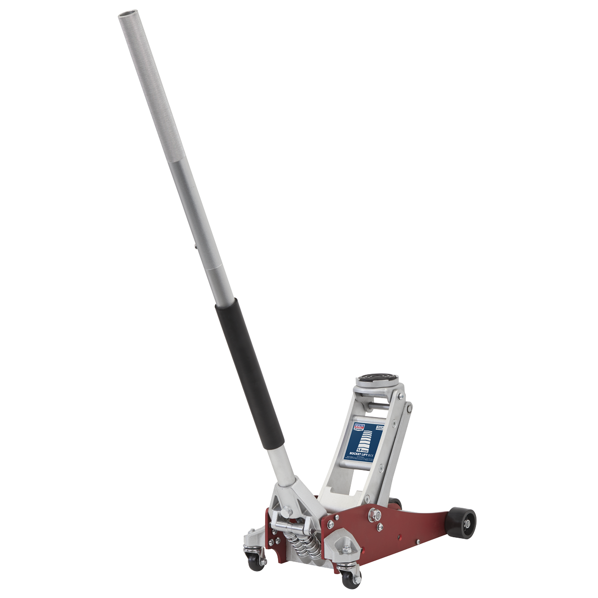 Premier RJA1550 Premier Low Profile Aluminium Trolley Jack with Rocket Lift 1.5 Tonne