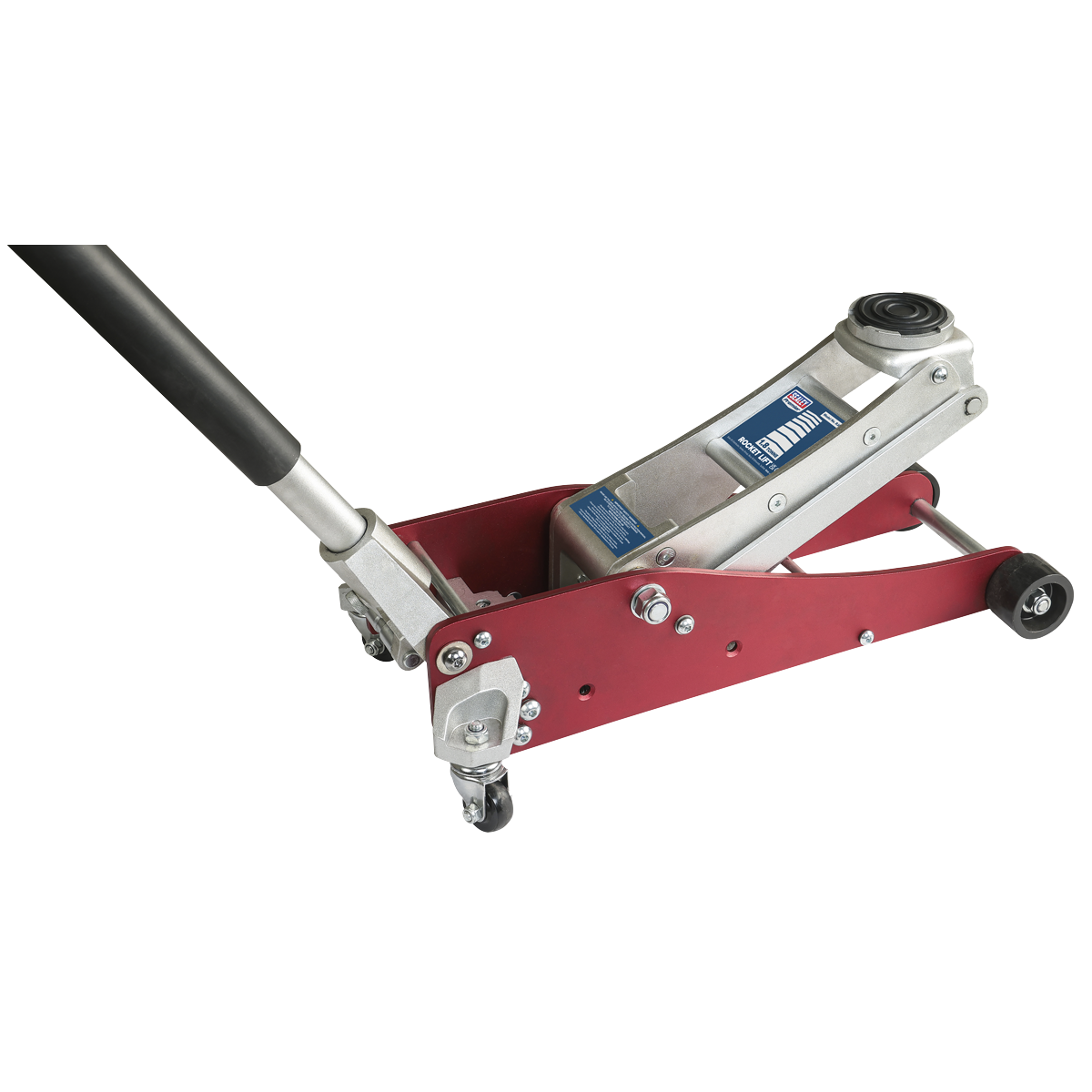 Premier RJA1800 Premier Low Profile Aluminium Trolley Jack with Rocket Lift 1.8 Tonne