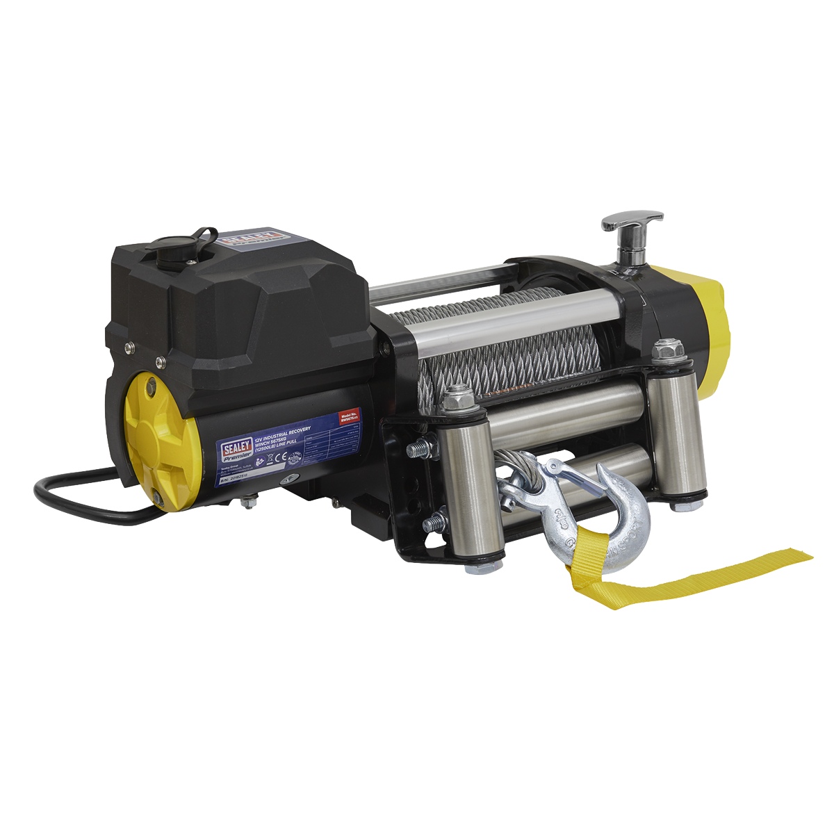 Premier RW5675 Premier Industrial Recovery Winch 5675kg (12500lb) Line Pull 12V