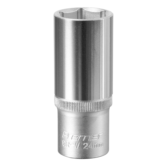 Premier S1224D Premier Deep Socket 1/2"Sq Drive 24mm