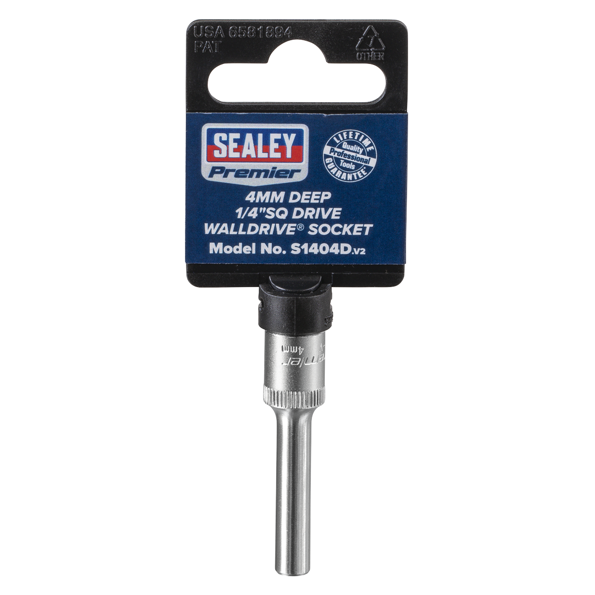 Premier S1404D Premier Deep Socket 1/4"Sq Drive 4mm