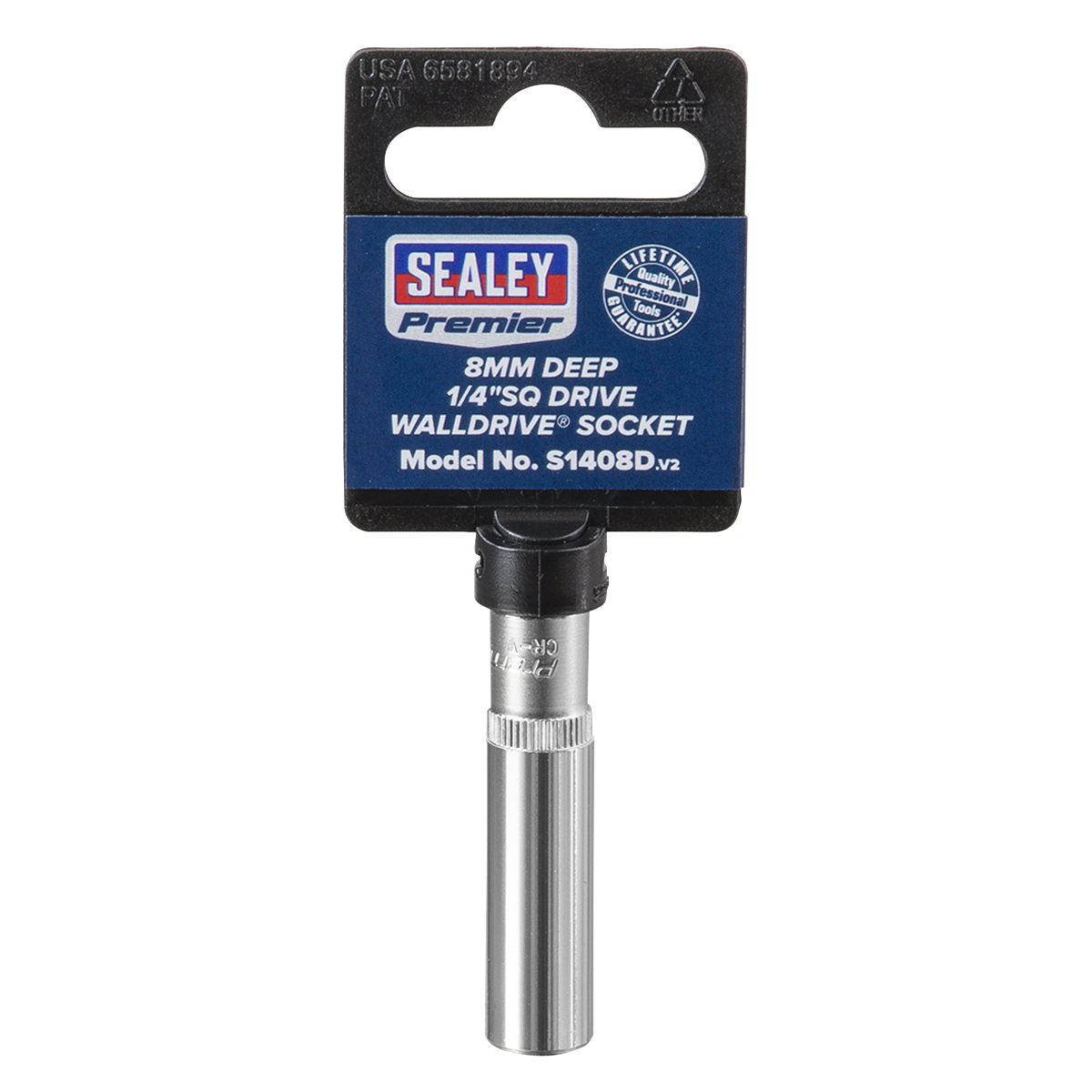 Premier S1408D Premier Deep Socket 1/4"Sq Drive 8mm