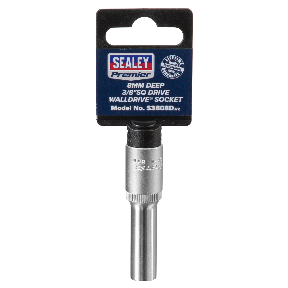 Premier S3808D Premier Deep Socket 3/8"Sq Drive 8mm