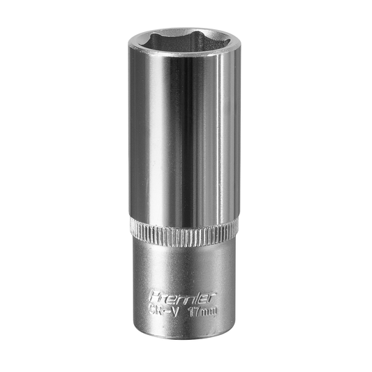 Premier S3817D Premier Deep Socket 3/8"Sq Drive 17mm