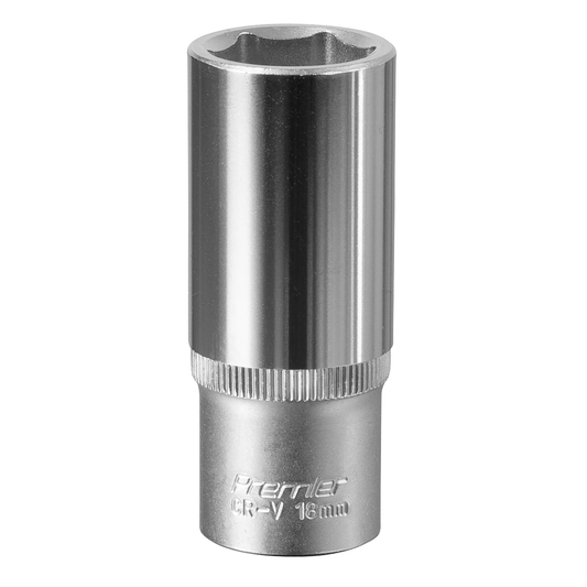 Premier S3818D Premier Deep Socket 3/8"Sq Drive 18mm