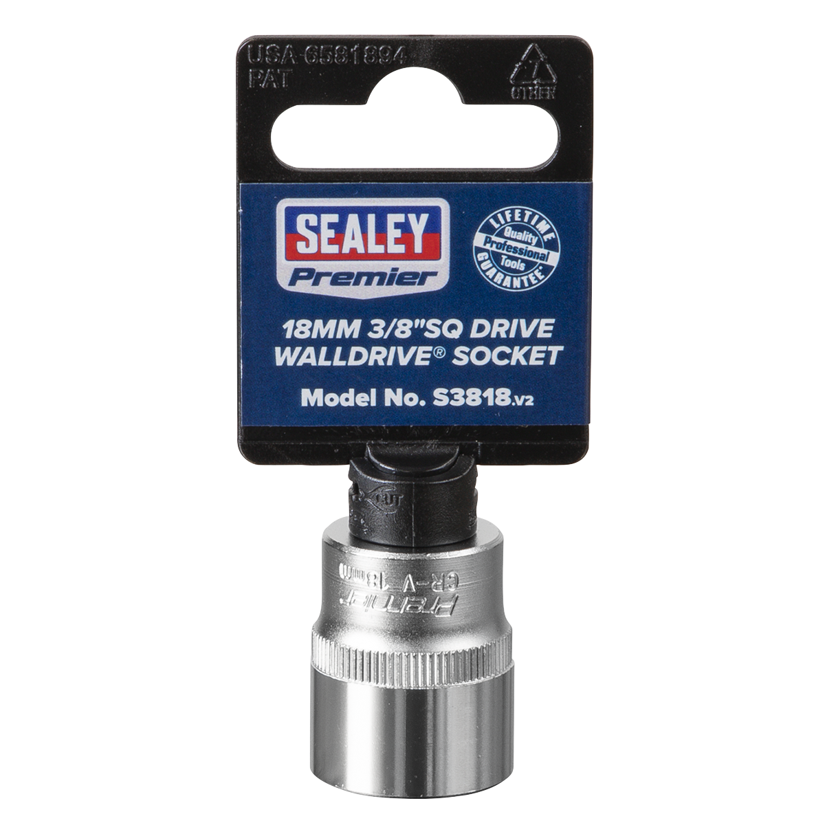 Premier S3818 Premier Socket 3/8"Sq Drive 18mm
