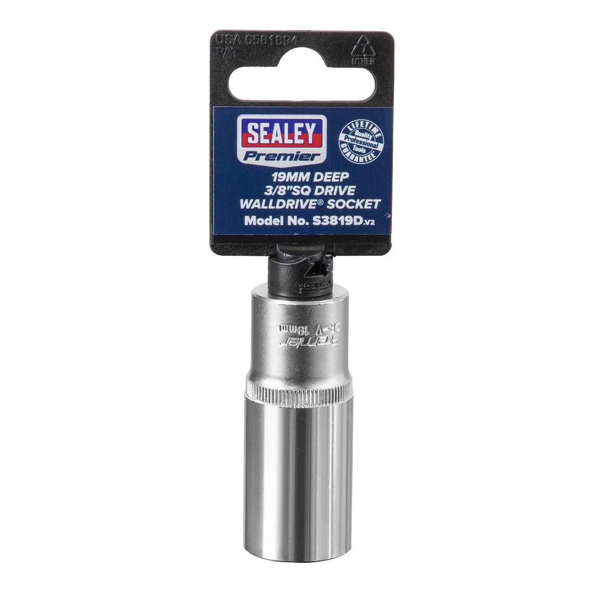 Premier S3819D Premier Deep Socket 3/8"Sq Drive 19mm